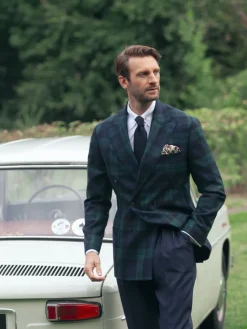 The Nines Blazer Croisé*Blazer croisé tartan Glaz