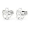 The Nines Nautique|Bouton De Manchette Argent Massif*Boutons de manchette ancre argent massif Portsmouth