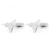 The Nines Bouton De Manchette Argent|Bouton De Manchette Argent Massif*Boutons de manchette argent massif avion de chasse rafale
