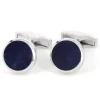 The Nines Bouton De Manchette Rond|Bouton De Manchette Bleu*Boutons de manchette argent massif ronds sodalite Saint-Honoré