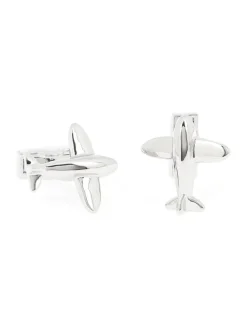 The Nines Bouton De Manchette Argent|Aviation*Boutons de manchette avion Seattle
