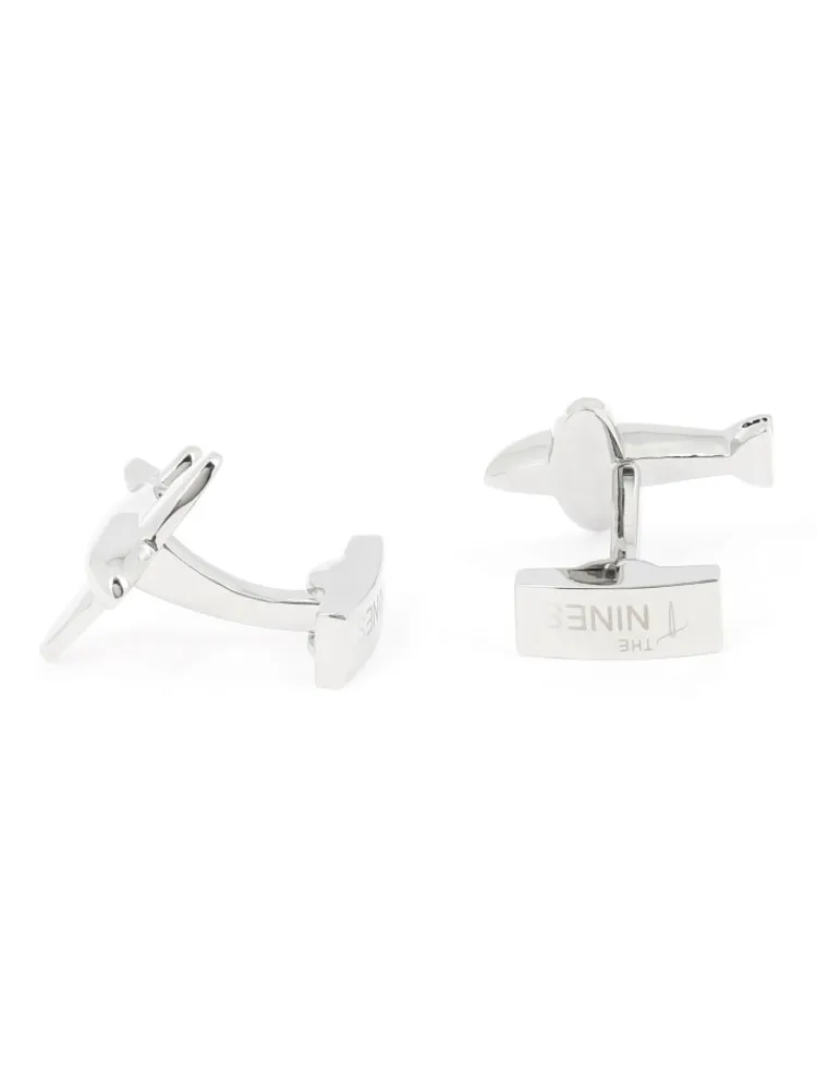The Nines Bouton De Manchette Argent|Aviation*Boutons de manchette avion Seattle