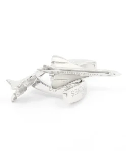 The Nines Aviation|Bouton De Manchette Argent Massif*Boutons de manchette avion argent massif concorde