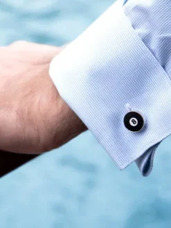 The Nines Bouton De Manchette Rond|Bouton De Manchette Noir*Boutons de manchette boule de billard damn It