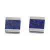 The Nines Bouton De Manchette Carré|Bouton De Manchette Bleu*Boutons de manchette carrés en lapis lazuli Minkebe