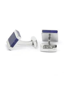 The Nines Bouton De Manchette Carré|Bouton De Manchette Bleu*Boutons de manchette carrés en lapis lazuli Minkebe