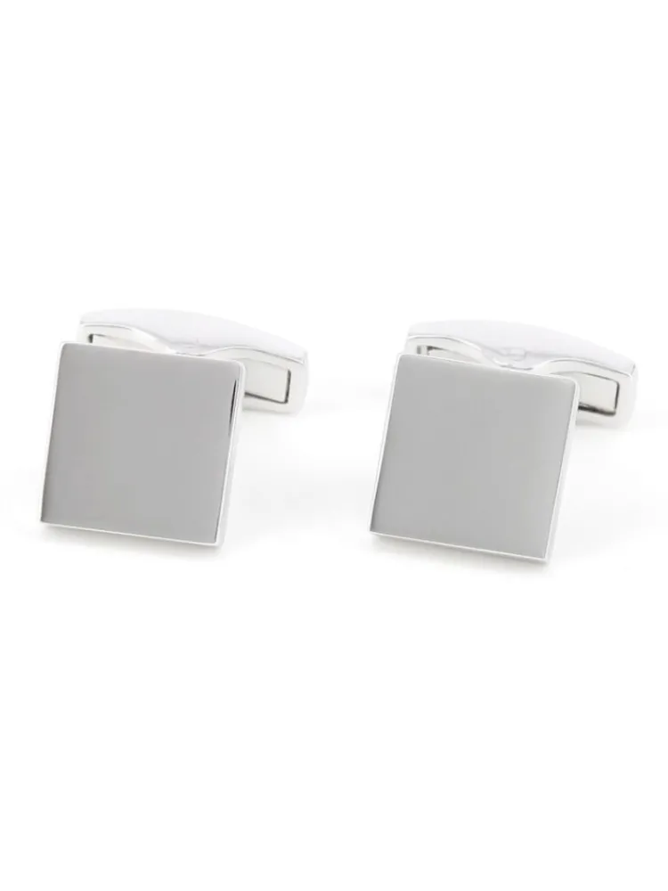 The Nines Bouton De Manchette Carré|Bouton De Manchette Argent*Boutons de manchette carrés argent massif Kiruna V