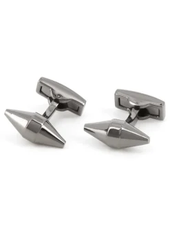 Maison du Bouton de Manchette Classique*Boutons de manchette conique gunmetal - Maringa