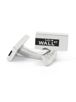 Maison du Bouton de Manchette Bouton De Manchette Rectangle|Bouton De Manchette Argent*Boutons de manchette Dow Jones