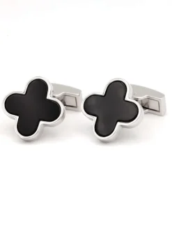 The Nines Bouton De Manchette Noir|Classique*Boutons de manchette en onyx Vendôme
