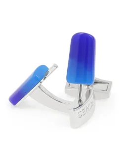 The Nines Bouton De Manchette Bleu|Insolites*Boutons de manchette glace bâton