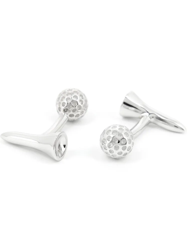 The Nines Bouton De Manchette Argent|Sports*Boutons de manchette golf argent massif Pezula