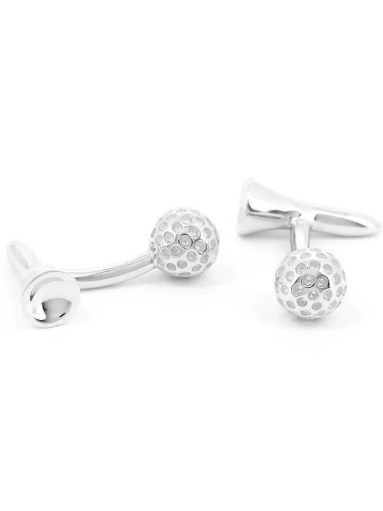 The Nines Bouton De Manchette Argent|Sports*Boutons de manchette golf argent massif Pezula
