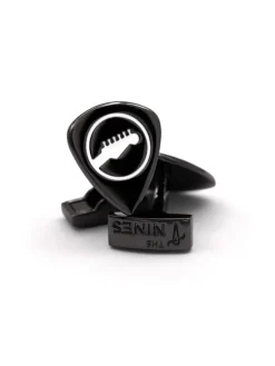 The Nines Musique|Bouton De Manchette Noir*Boutons de manchette Kansas City guitare