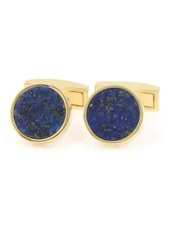 The Nines Bouton De Manchette Rond|Bouton De Manchette Or*Boutons de manchette lapis-lazuli Vienne