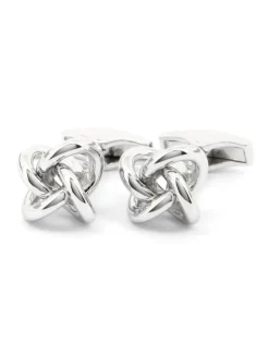 The Nines Classique|Bouton De Manchette Argent Massif*Boutons de manchette noeuds marin argent massif Champs Elysées