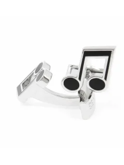 The Nines Bouton De Manchette Noir|Musique*Boutons de manchette note de musique music hall