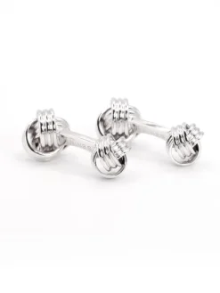 The Nines Bouton De Manchette Argent|Classique*Boutons de manchette nœuds marins argent massif Corinthe