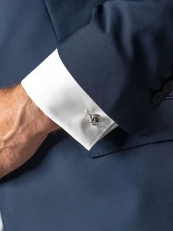 The Nines Bouton De Manchette Argent|Classique*Boutons de manchette nœuds marins argent massif Corinthe