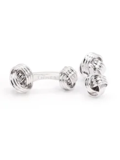 The Nines Bouton De Manchette Argent|Classique*Boutons de manchette nœuds marins argent massif Corinthe
