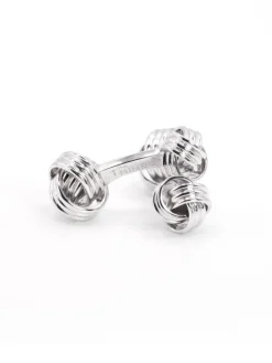 The Nines Bouton De Manchette Argent|Classique*Boutons de manchette nœuds marins argent massif Corinthe