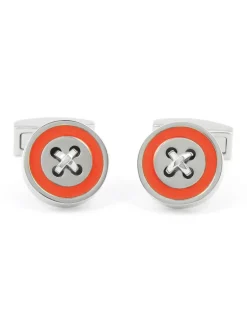 Maison du Bouton de Manchette Bouton De Manchette Rond|Bouton De Manchette Orange*Boutons de manchette orange Baltimore
