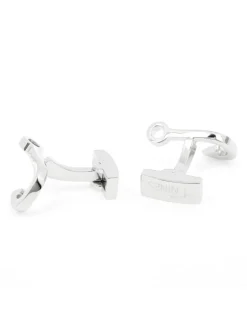 Maison du Bouton de Manchette Bouton De Manchette Argent|Nautique*Boutons de manchette pêche hameçon