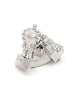 The Nines Bouton De Manchette Argent|Insolites*Boutons de manchette robot