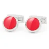 Maison du Bouton de Manchette Bouton De Manchette Rond|Bouton De Manchette Rose*Boutons de manchette ronds fuchsia Montreux II