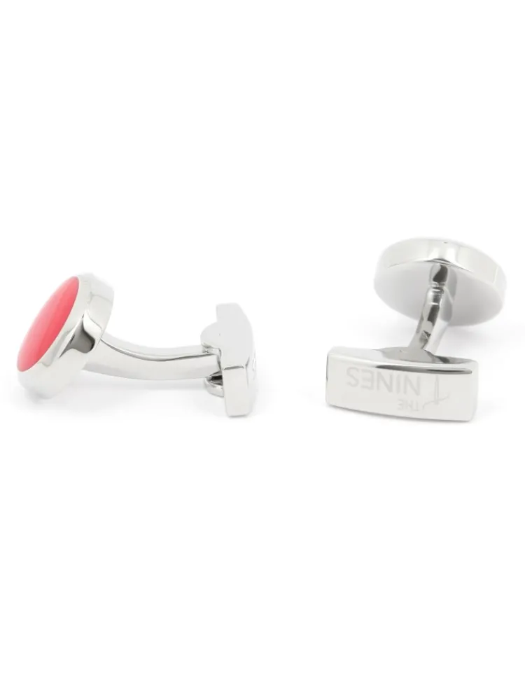Maison du Bouton de Manchette Bouton De Manchette Rond|Bouton De Manchette Rose*Boutons de manchette ronds fuchsia Montreux II