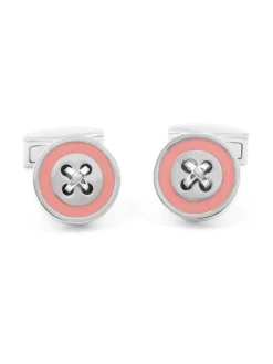 Maison du Bouton de Manchette Bouton De Manchette Rond|Bouton De Manchette Rose*Boutons de manchette rose Baltimore