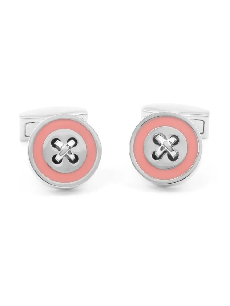 Maison du Bouton de Manchette Bouton De Manchette Rond|Bouton De Manchette Rose*Boutons de manchette rose Baltimore