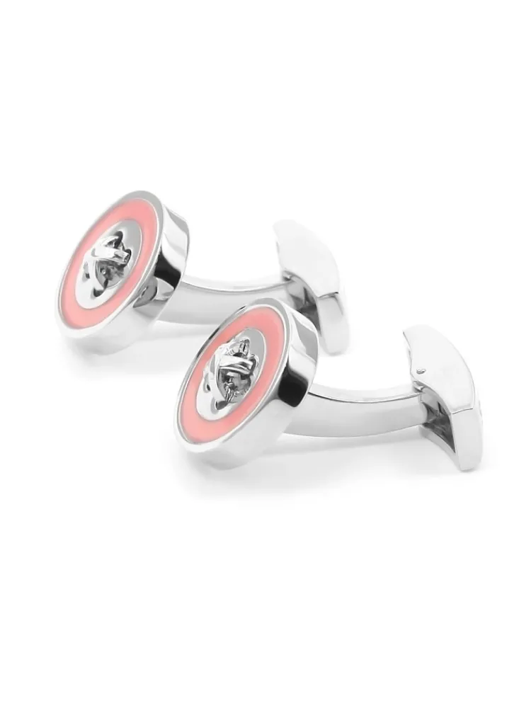 Maison du Bouton de Manchette Bouton De Manchette Rond|Bouton De Manchette Rose*Boutons de manchette rose Baltimore
