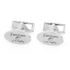 CAWOOD Bouton De Manchette Argent|Sports*Boutons de manchette rugby "J'peux pas, j'ai rugby"