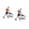 The Nines Sports|Bouton De Manchette Orange*Boutons de manchette running Zegama