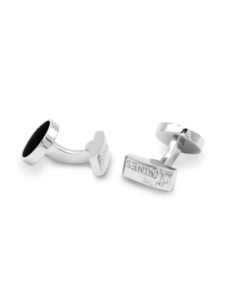 The Nines Bouton De Manchette Rond|Bouton De Manchette Noir*Boutons de manchette Vienne Onyx