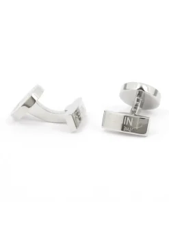 The Nines Bouton De Manchette Rond|Bouton De Manchette Argent*Boutons de manchette vélo keep calm and ride on