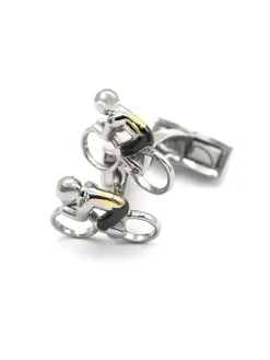 The Nines Bouton De Manchette Argent|Sports*Boutons de manchette vélo Grand Colombier