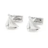 The Nines Nautique|Bouton De Manchette Argent*Boutons de manchette voilier class America