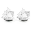The Nines Bouton De Manchette Argent|Nautique*Boutons de manchette voilier Pen Duick