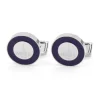 CAWOOD Bouton De Manchette Rond|Bouton De Manchette Bleu*Boutons de manchettes ronds The Nines