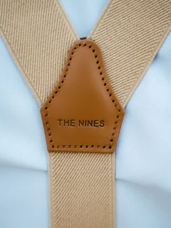 The Nines Bretelles Homme*Bretelles homme beiges à boutons