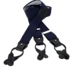 The Nines Bretelles Homme*Bretelles homme bleu marine à boutons
