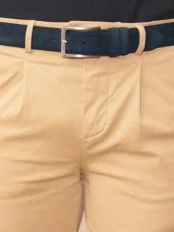 The Nines Ceinture Daim*Ceinture daim bleu acier Lino