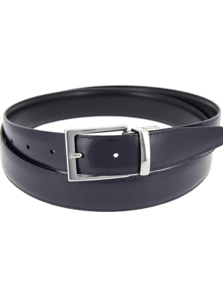 The Nines Ceinture Costume|Ceinture Réversible*Ceinture réversible noire et bleu marine - James