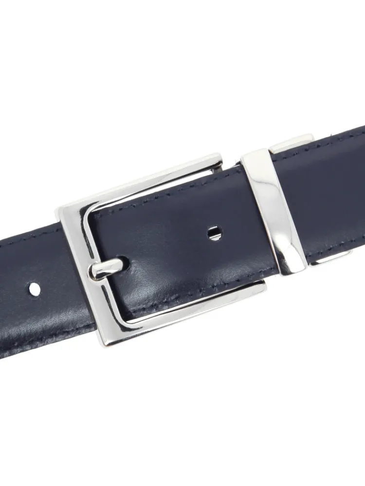 The Nines Ceinture Costume|Ceinture Réversible*Ceinture réversible noire et bleu marine - James