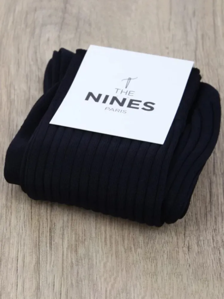The Nines Chaussettes Fil D'Écosse*Chaussette fil d'Écosse bleu marine