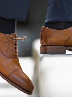 The Nines Chaussettes Fil D'Écosse*Chaussette fil d'Écosse bleu marine