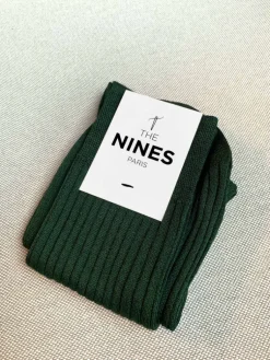 The Nines Chaussettes Fil D'Écosse*Chaussette fil d'Écosse vert chiné
