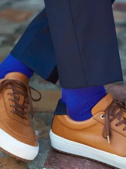 The Nines Chaussettes Coton Bio*Chaussettes coton bio bleu électrique